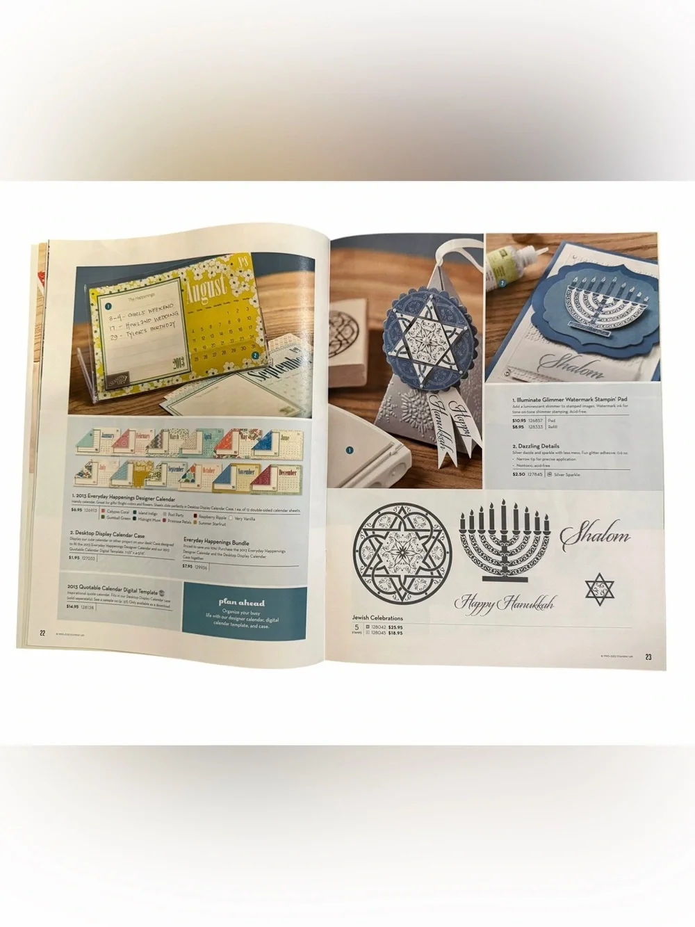 Set of 2 Stampin' Up! Idea Book & Catalogs 2011-2012 & Holiday Editions